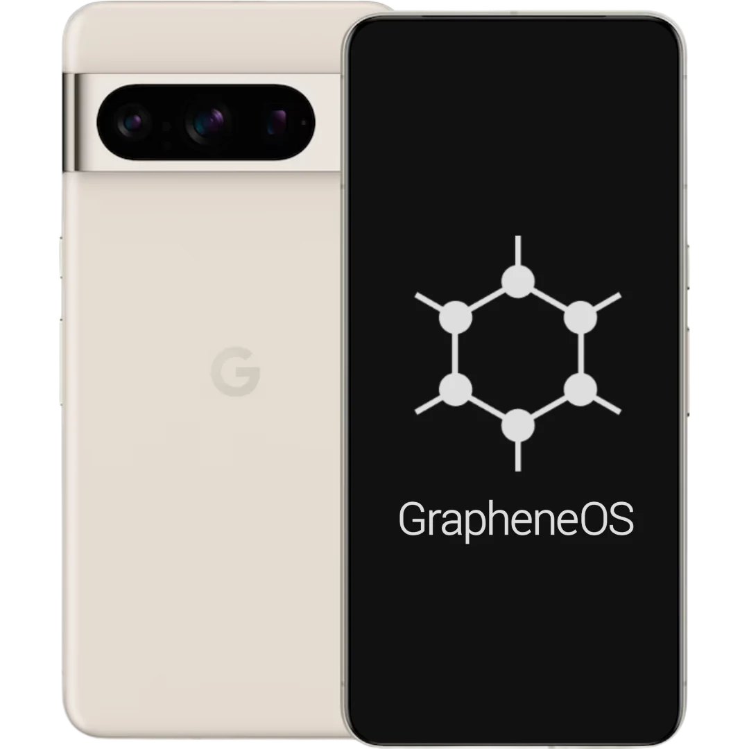 Pixel 8 Pro Porcelain с GrapheneOS
